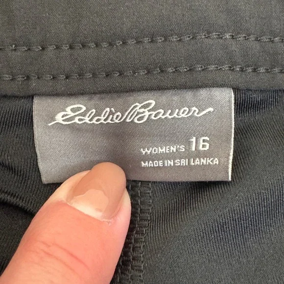 Eddie Bauer Black Skort Women's 16 Golf Athletic Outdoor Activewear Skirt - Picture 10 of 11
